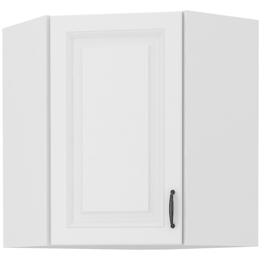 Szafka kuchenna górna narożna STILO 60x60 GN 72 1F WHWH biała MAT