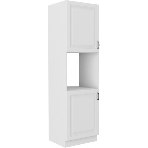 Szafka kuchenna dolna na piekarnik 60 cm słupek STILO 60DP 210 2F WHWH biała MAT