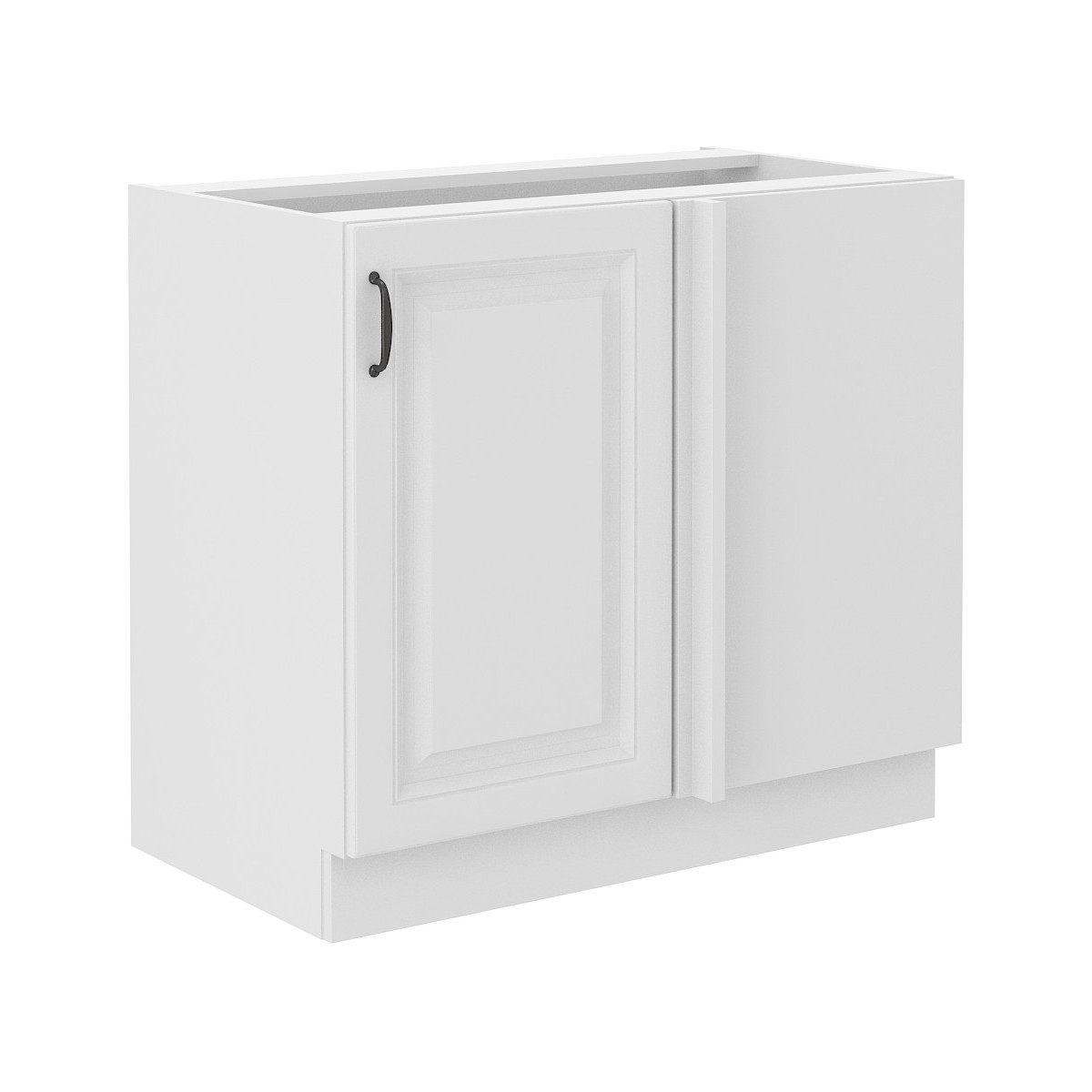 Szafka kuchenna dolna narożna dostawna 105 cm STILO 105DN 1F BB WHWH biała MAT