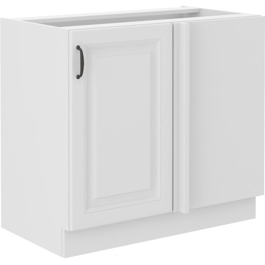 Szafka kuchenna dolna narożna dostawna 105 cm STILO 105DN 1F BB WHWH biała MAT