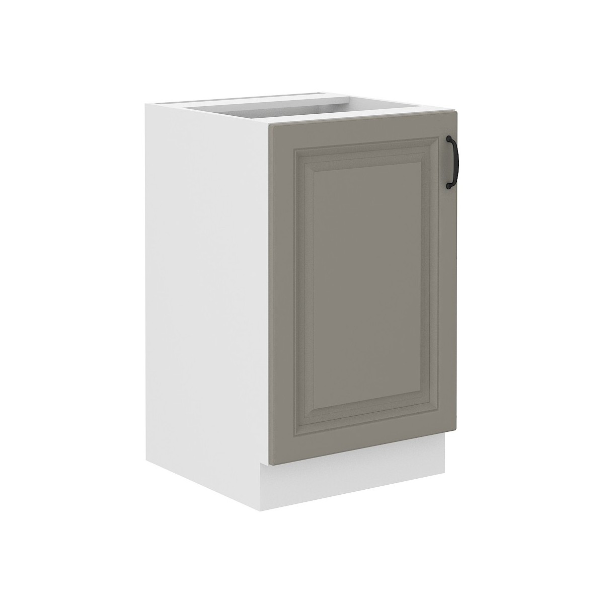 Szafka kuchenna pod zlew 50 cm szara STILO 50D ZL 1F BB CGWH