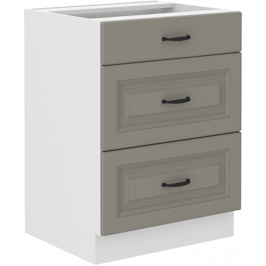 Szafka kuchenna dolna 60 cm STILO 60D 3S BB CGWH mat