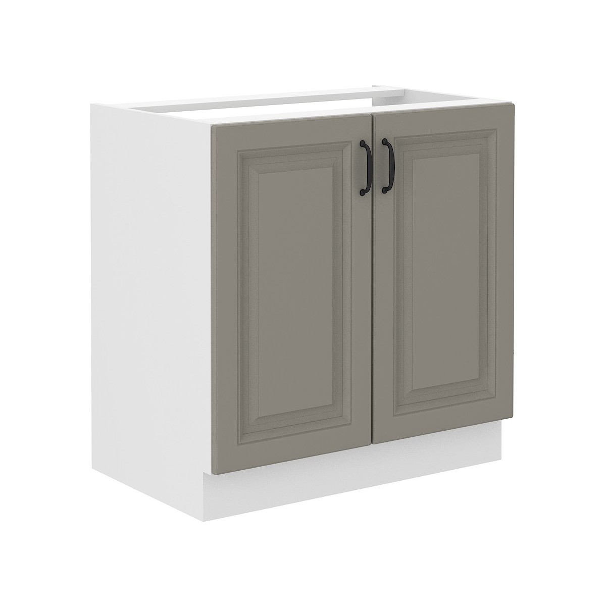 Szafka kuchenna pod zlew 80 cm szara STILO 80ZL 2F BB CGWH