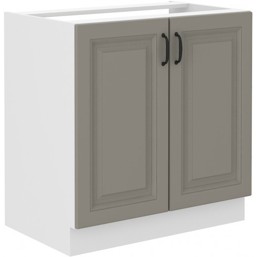 Szafka kuchenna pod zlew 80 cm szara STILO 80ZL 2F BB CGWH