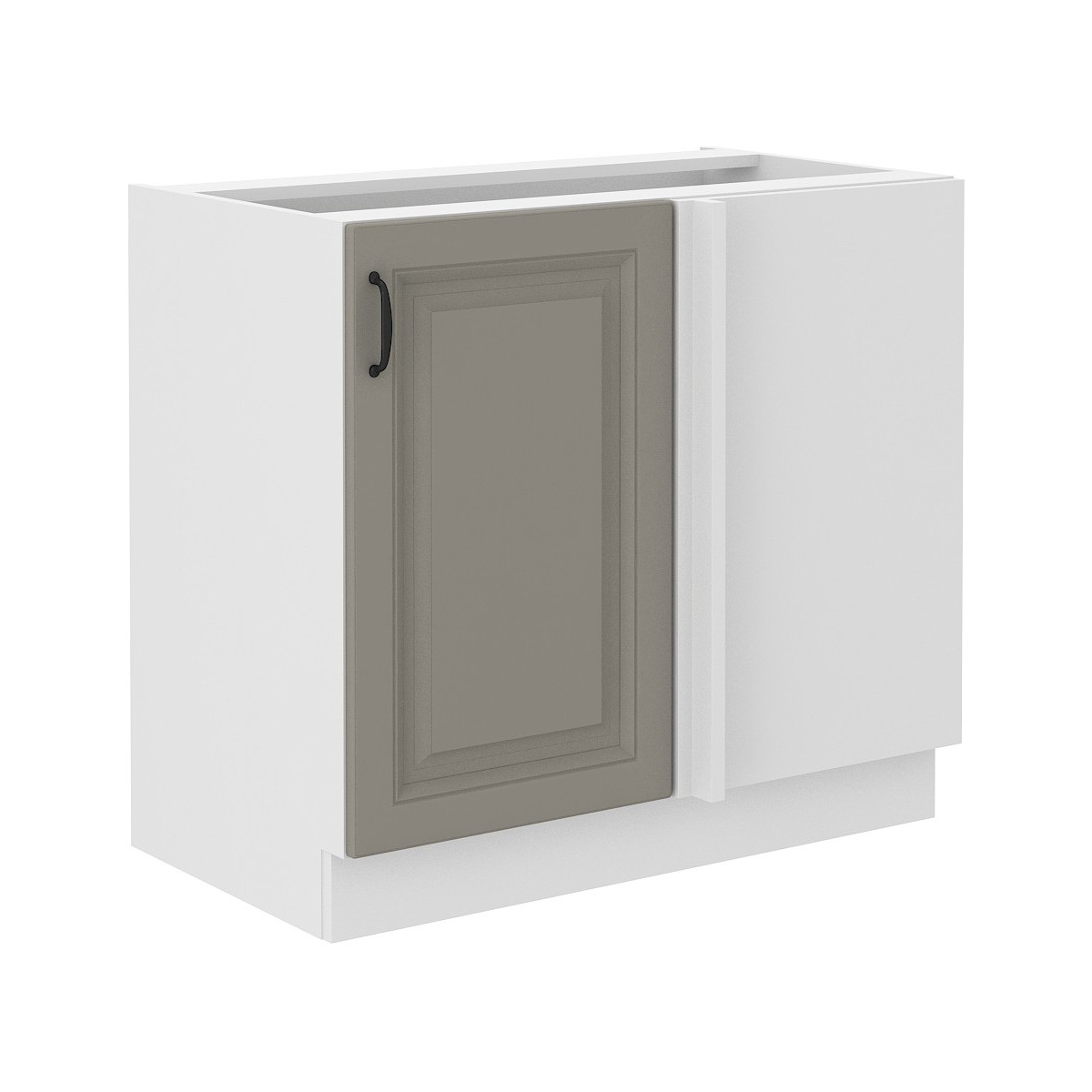 Szafka kuchenna dolna narożna dostawna 105 cm STILO 105DN 1F BB CGWH mat