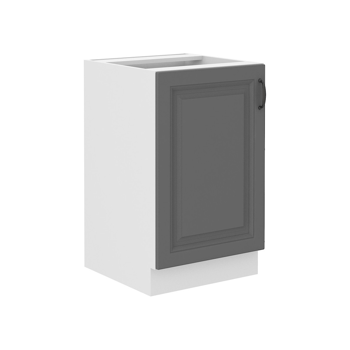 Szafka kuchenna pod zlew 50 cm szara STILO 50D ZL 1F BB DGWH