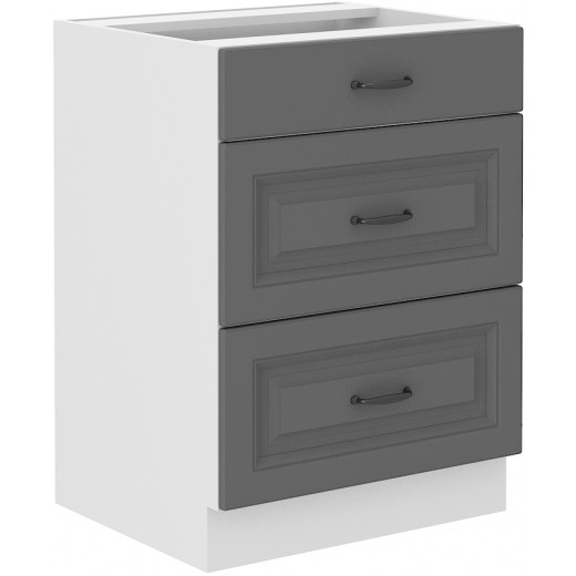 Szafka kuchenna dolna 60 cm STILO 60D 3S BB DGWH mat