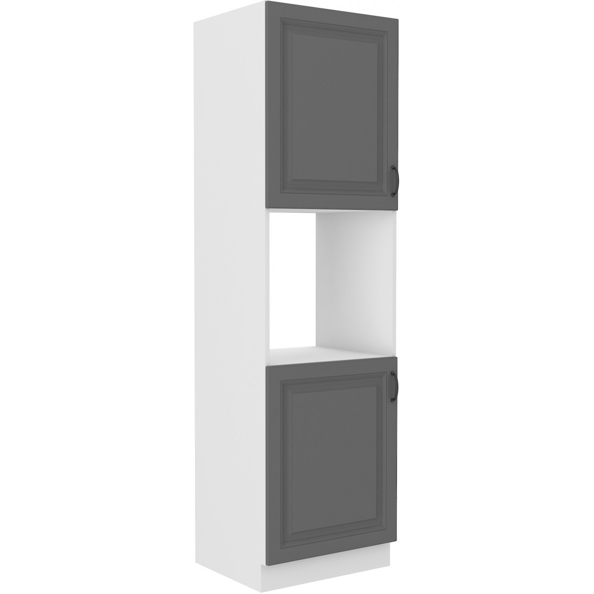 Szafka kuchenna dolna na piekarnik 60 cm słupek STILO 60DP 210 2F DGWH mat