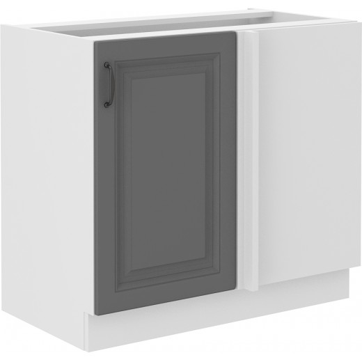 Szafka kuchenna dolna narożna dostawna 105 cm STILO 105DN 1F BB DGWH mat