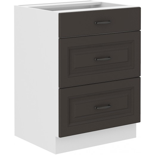 Szafka kuchenna dolna 60 cm STILO 60D 3S BB GWH mat