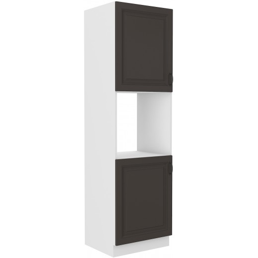 Szafka kuchenna dolna na piekarnik 60 cm słupek STILO 60DP 210 2F GWH mat