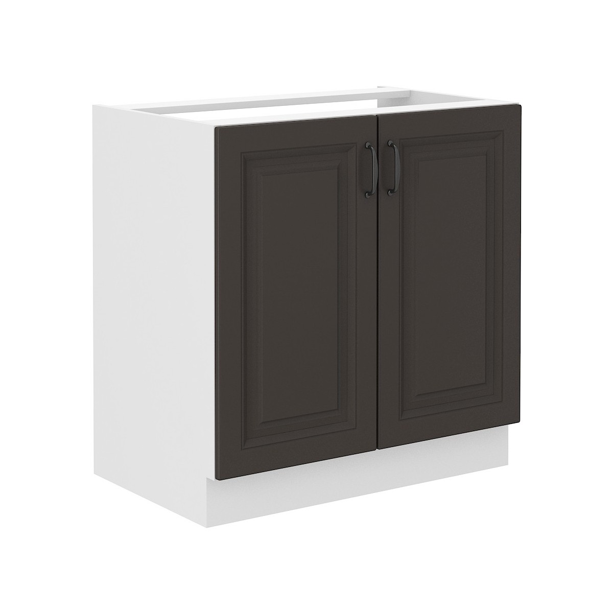 Szafka kuchenna pod zlew 80 cm grafitowa STILO 80ZL 2F BB GWH