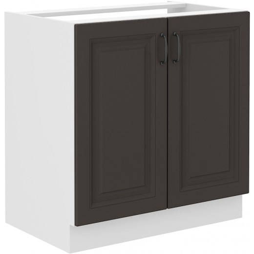 Szafka kuchenna pod zlew 80 cm grafitowa STILO 80ZL 2F BB GWH