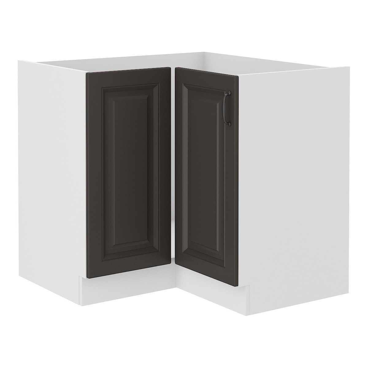 Szafka kuchenna dolna narożna STILO 90x90DN 1F BB GWH mat
