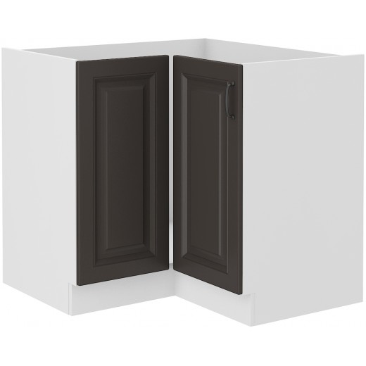 Szafka kuchenna dolna narożna STILO 90x90DN 1F BB GWH mat