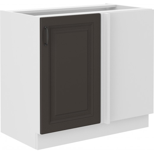 Szafka kuchenna dolna narożna dostawna 105 cm STILO 105DN 1F BB GWH mat
