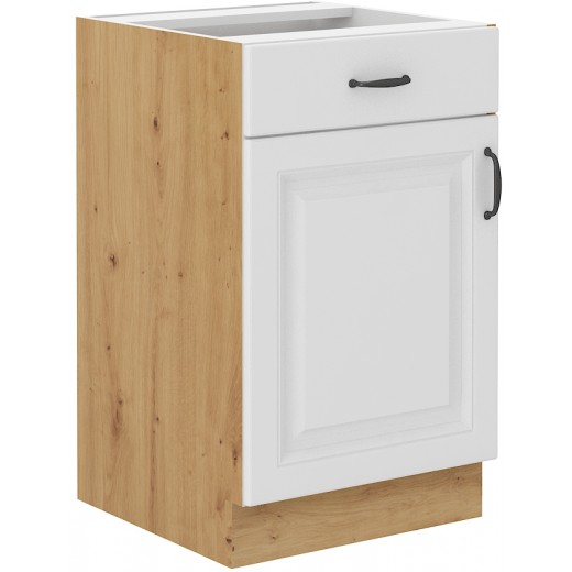 Szafka kuchenna dolna 50 cm STILO 50D 1F1S BB Cargo WHAR biała mat