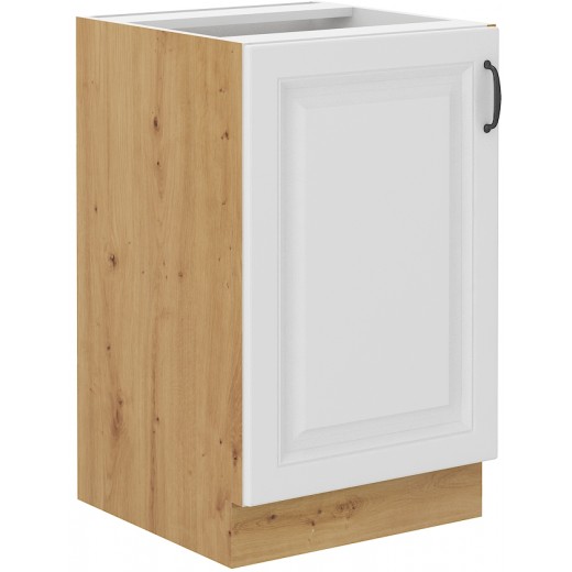 Szafka kuchenna pod zlew 50 cm biała STILO 50D ZL 1F BB WHAR