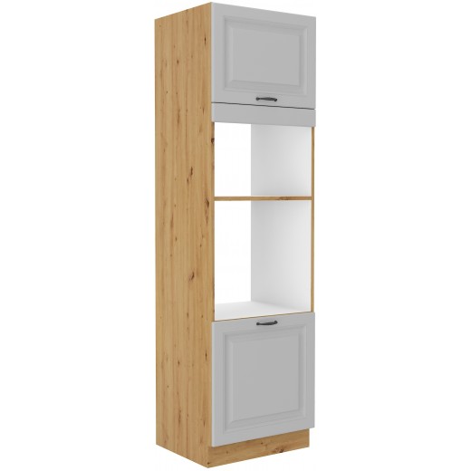 Szafka kuchenna dolna na piekarnik i mikrofalę 60 cm słupek STILO 60DPM 210 2F WHAR mat