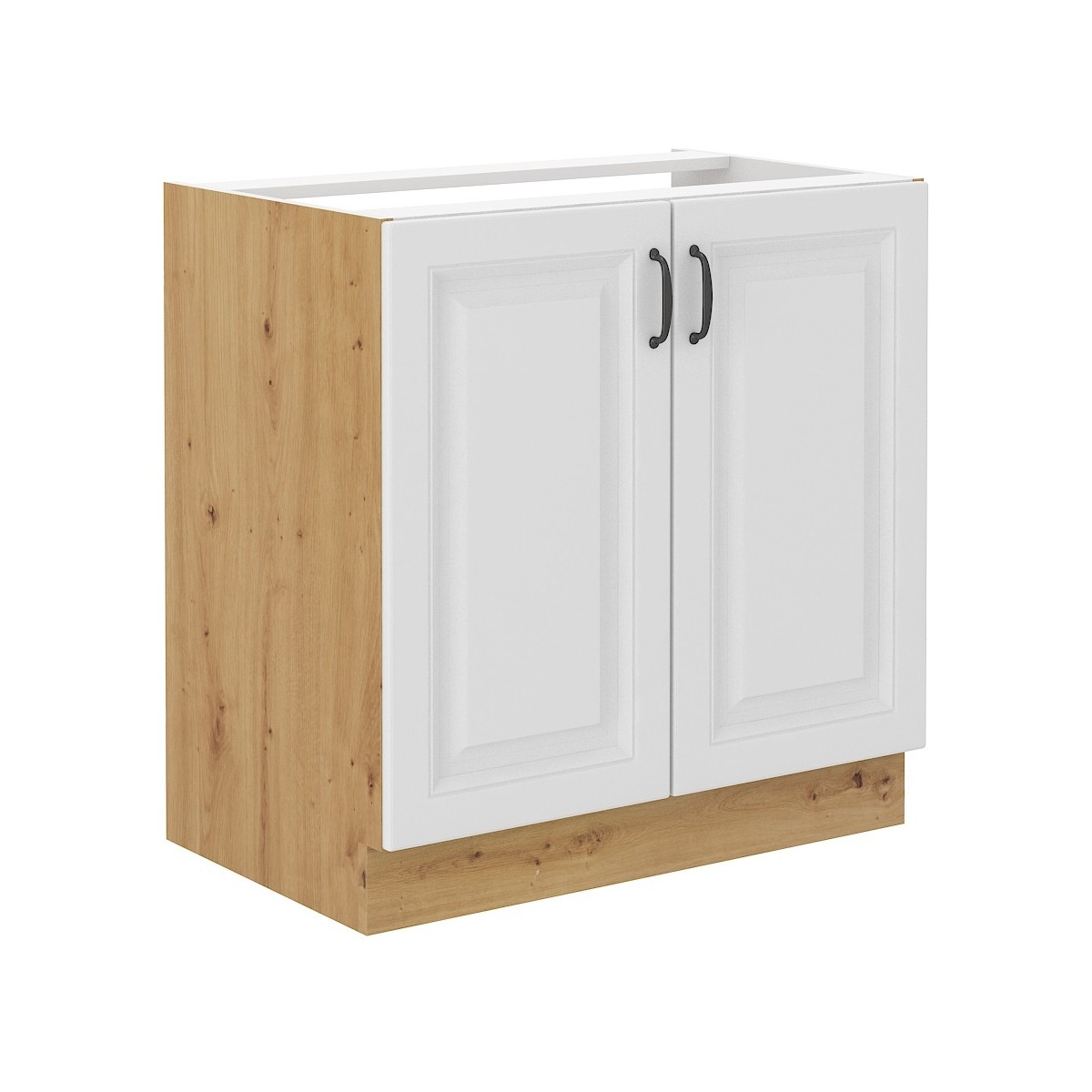 Szafka kuchenna pod zlew 80 cm biała STILO 80ZL 2F BB WHAR
