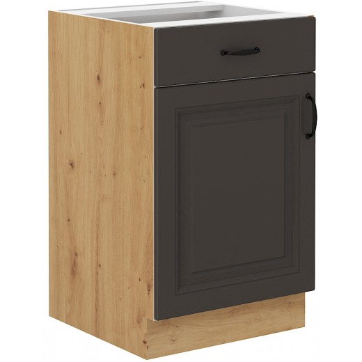 Szafka kuchenna dolna 50 cm STILO 50D 1F1S BB Cargo GRAR grafit mat