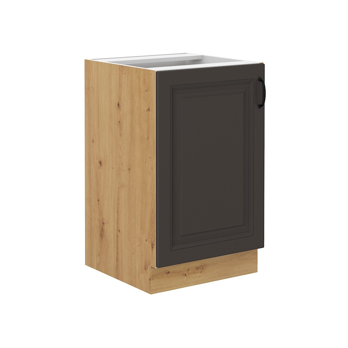 Szafka kuchenna pod zlew 50 cm grafitowa STILO 50D ZL 1F BB GRAR