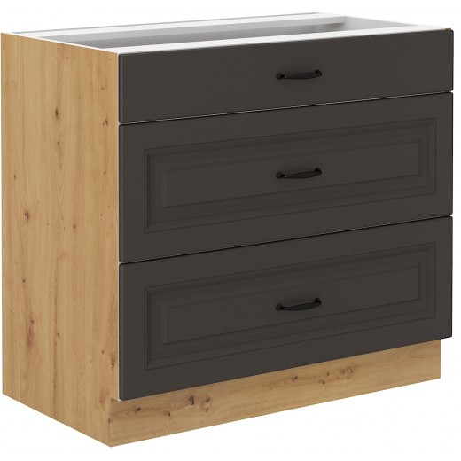 Szafka kuchenna dolna STILO 80D 3S BB GRAR mat