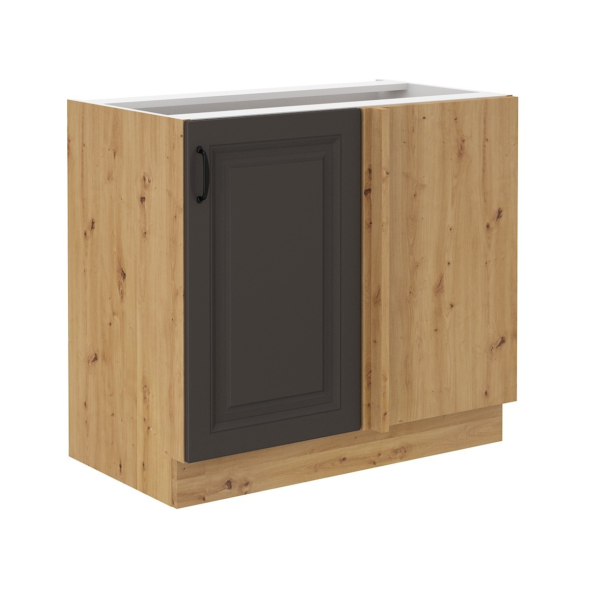 Szafka kuchenna dolna narożna dostawna 105 cm STILO 105DN 1F BB GRAR mat