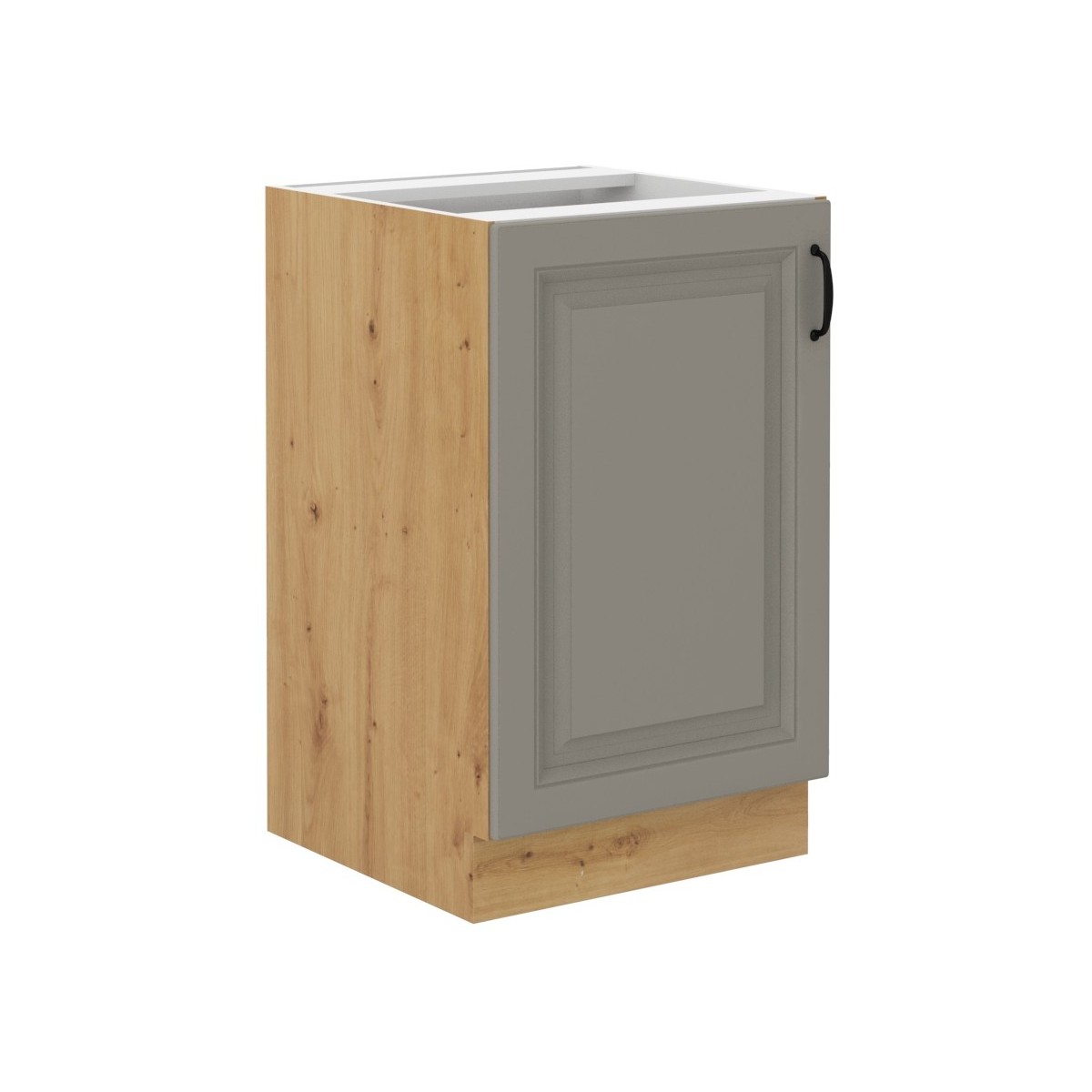Szafka kuchenna pod zlew 50 cm szara STILO 50D ZL 1F BB CGAR