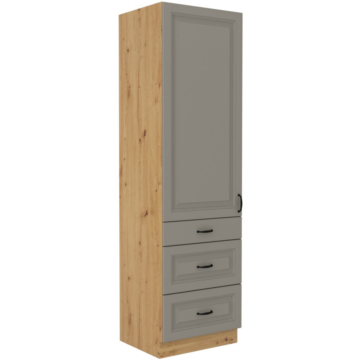 Szafka kuchenna dolna 60 cm słupek STILO 60DKS 210 3S 1F CGAR mat