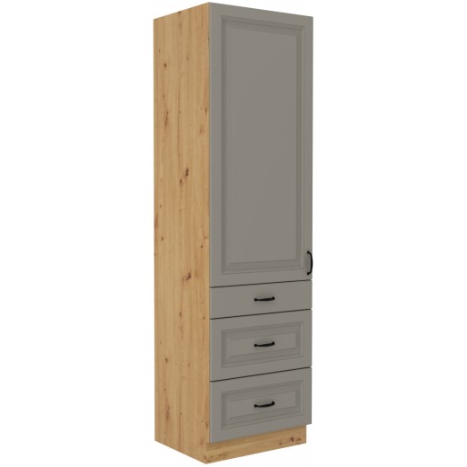 Szafka kuchenna dolna 60 cm słupek STILO 60DKS 210 3S 1F CGAR mat