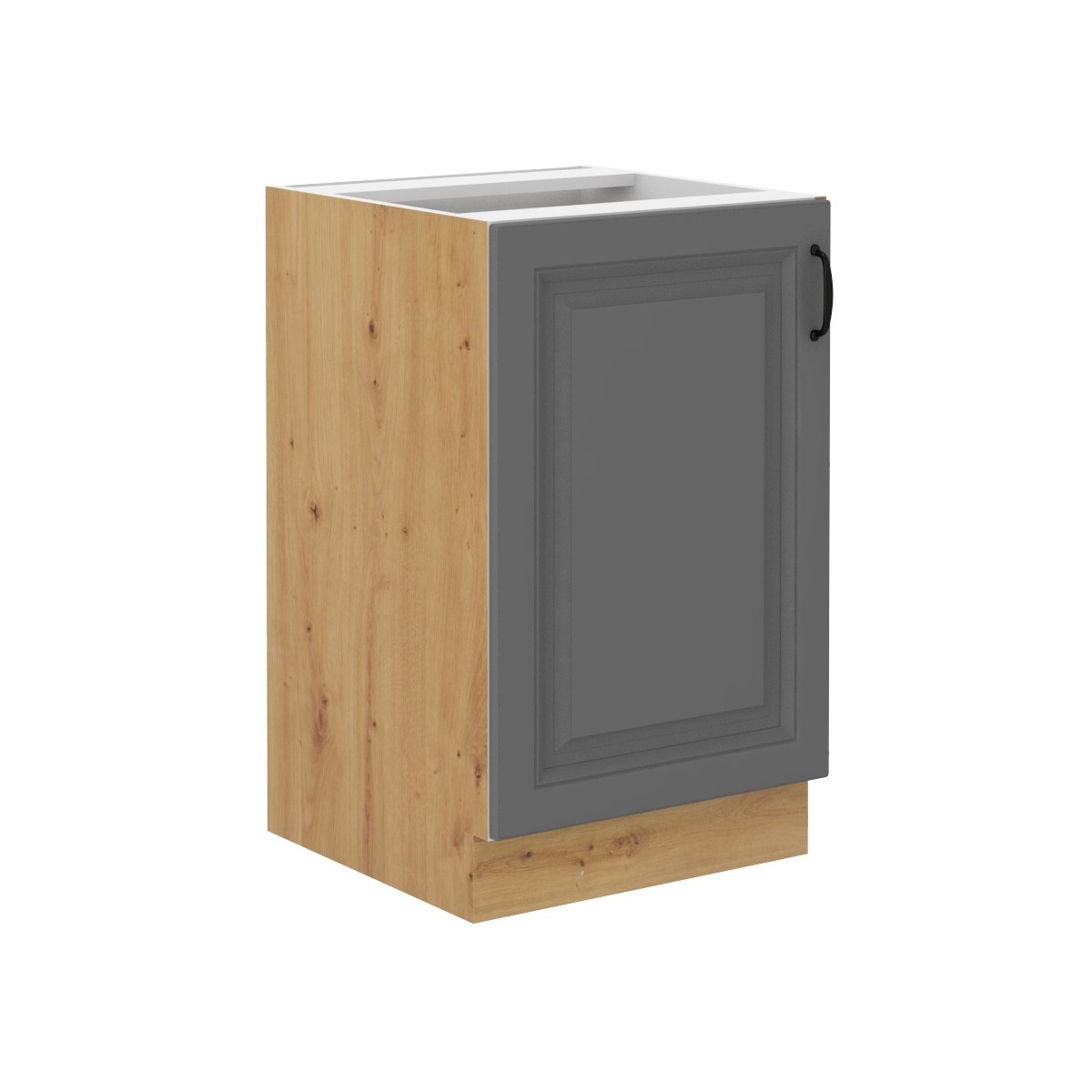 Szafka kuchenna pod zlew 50 cm szara STILO 50D ZL 1F BB DGAR