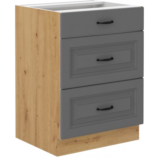Szafka kuchenna dolna 60 cm STILO 60D 3S BB DGAR mat