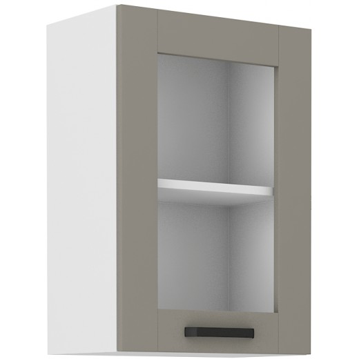 Szafka kuchenna górna 40 cm LUNA 40GS 72 1F WHCG szaro biała mat