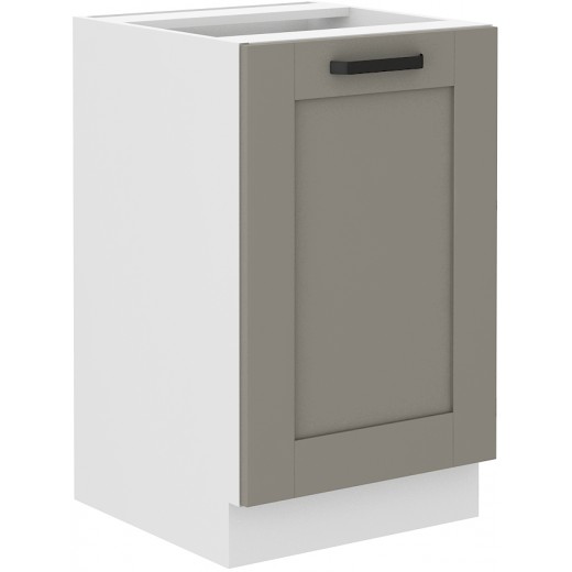 Szafka kuchenna pod zlew 50 cm szara LUNA 50D ZL 1F BB WHCG