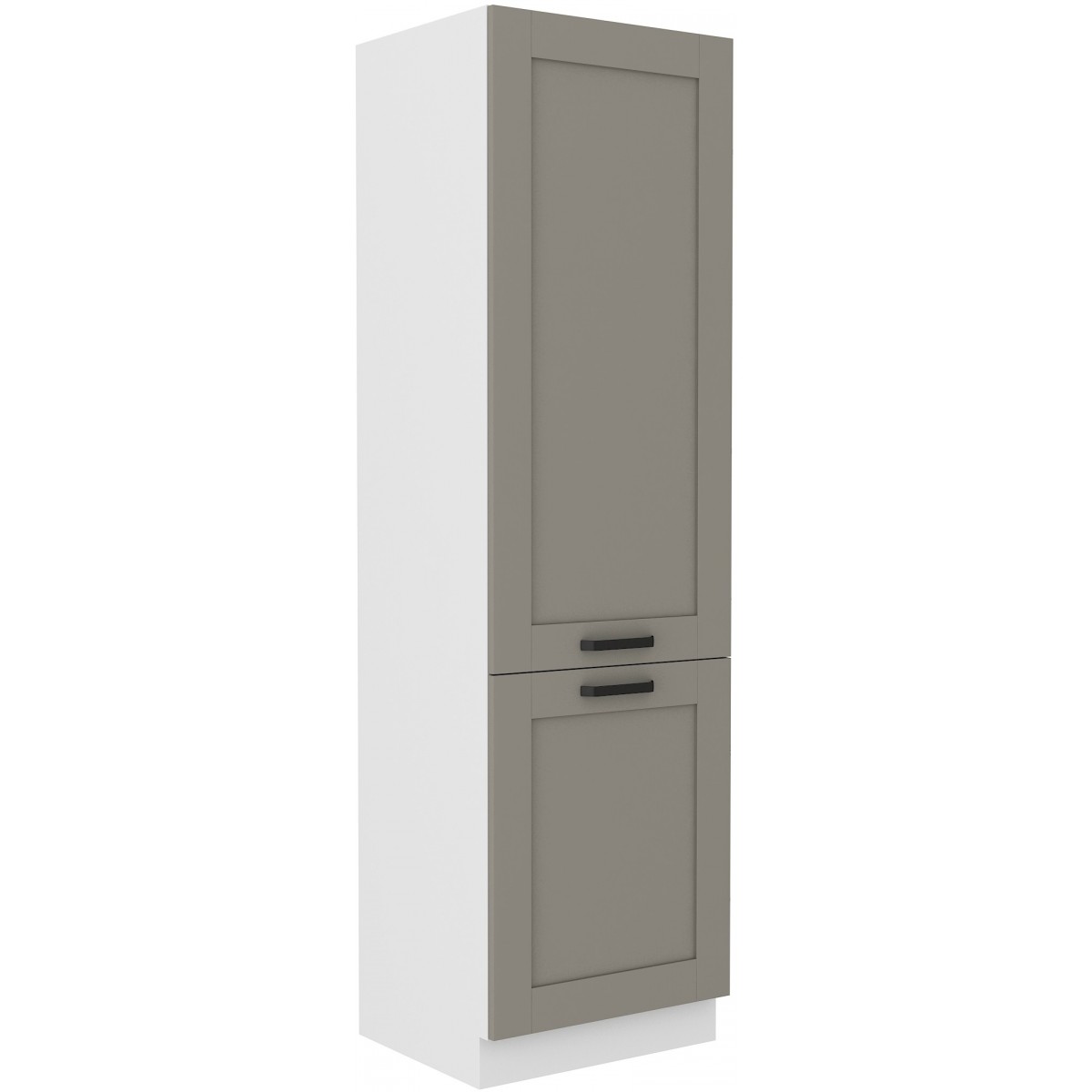 Szafka kuchenna dolna 60 cm słupek LUNA 60LO 210 2F WHCG szaro biała mat