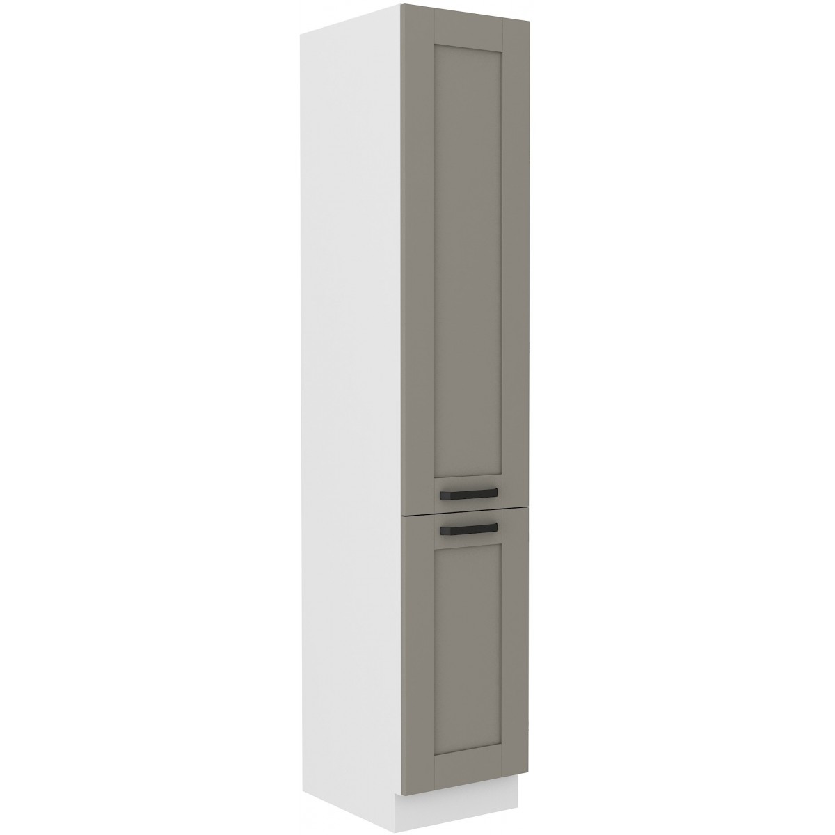Szafka kuchenna dolna 40 cm słupek LUNA 40DK 210 2F WHCG szaro biała mat