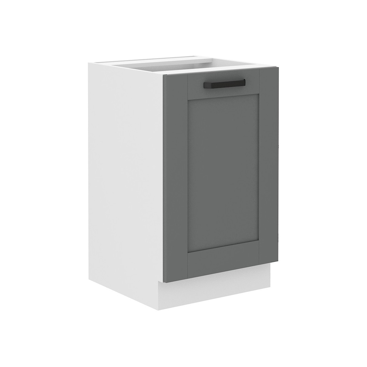 Szafka kuchenna pod zlew 50 cm szara LUNA 50D ZL 1F BB WHDG