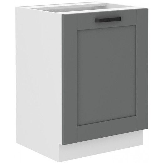 Szafka kuchenna dolna 60 cm LUNA 60D 1F BB WHDG szaro biała mat