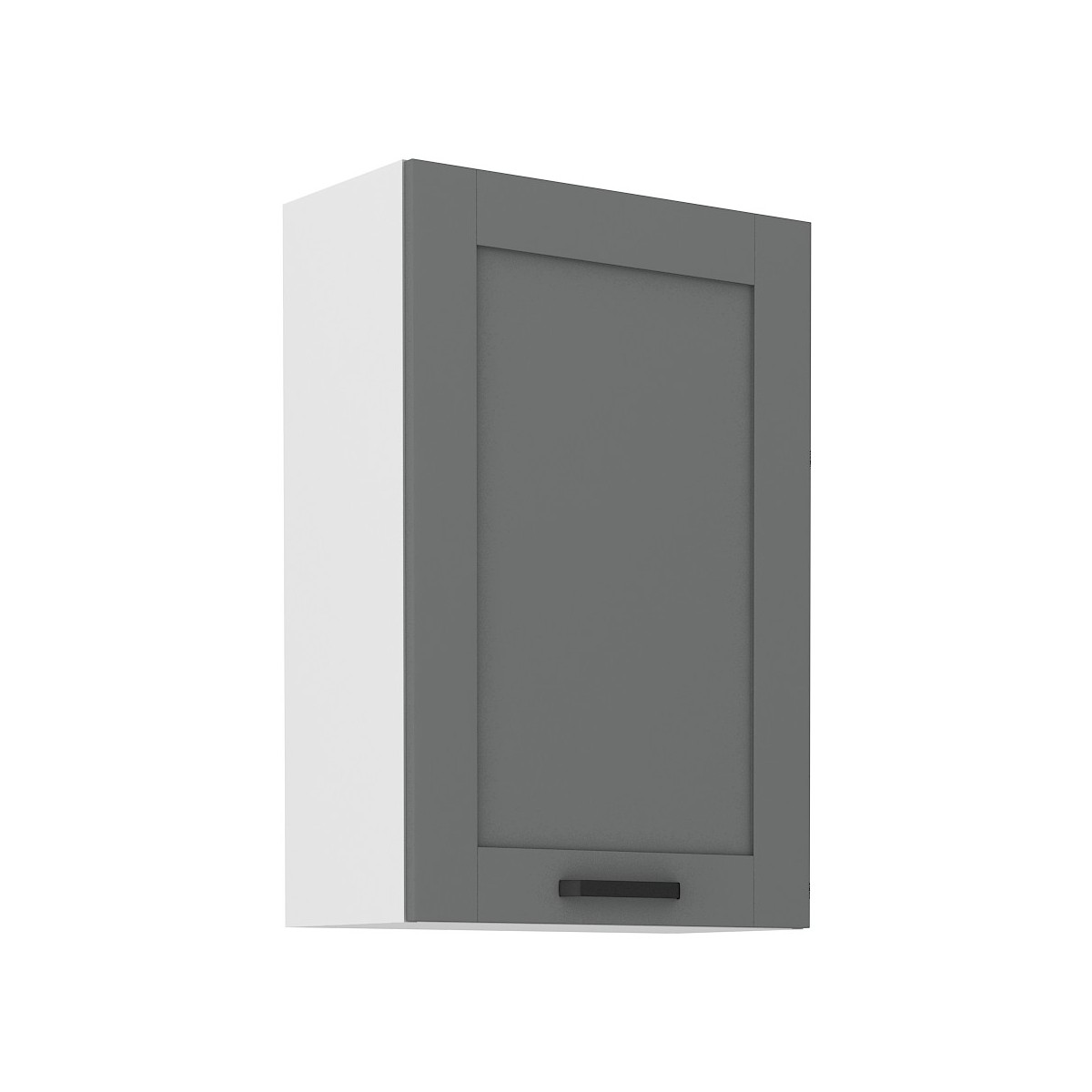 Szafka kuchenna górna 60 cm LUNA 60G 90 1F WHDG szaro biała mat