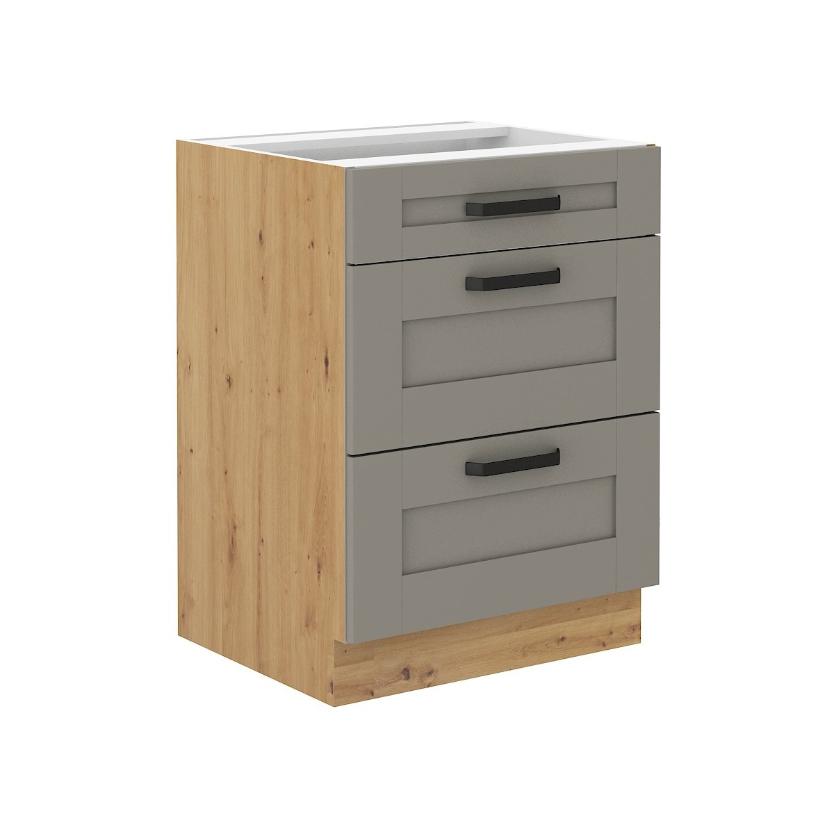 Szafka kuchenna dolna 60 cm LUNA 60D 3S BB CGAR mat