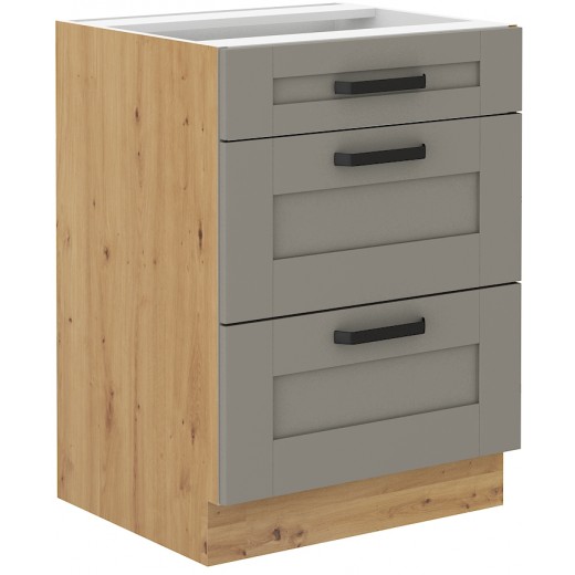 Szafka kuchenna dolna 60 cm LUNA 60D 3S BB CGAR mat