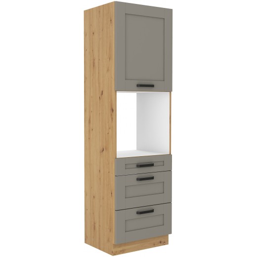 Szafka kuchenna dolna na piekarnik 60 cm słupek LUNA 60DPS 210 3S 1F CGAR mat