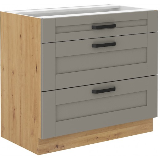 Szafka kuchenna dolna LUNA 80D 3S BB CGAR mat