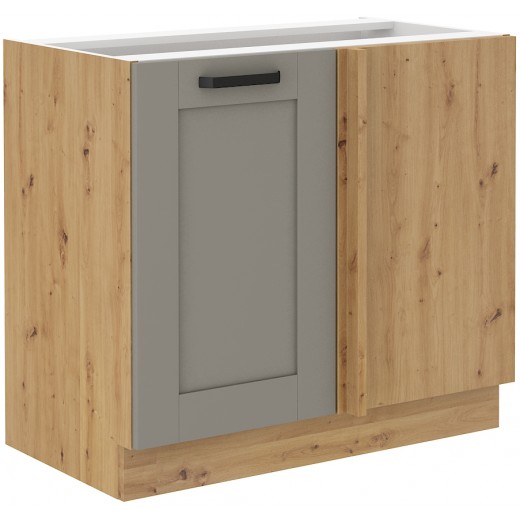 Szafka kuchenna dolna narożna dostawna 105 cm LUNA 105DN 1F BB CGAR mat