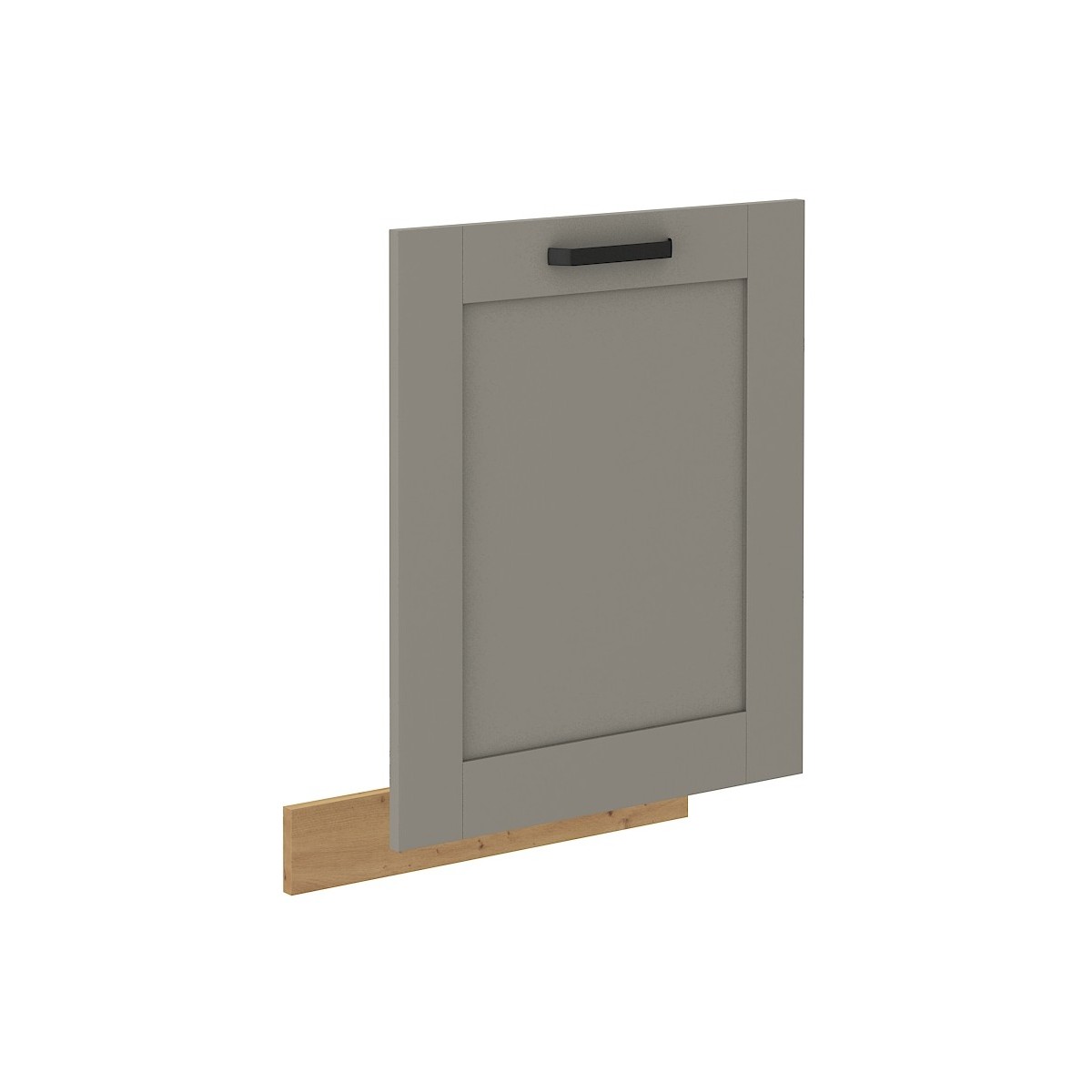 Front kuchenny dolny do zmywarki 60 cm LUNA ZM szary dąb artisan mat