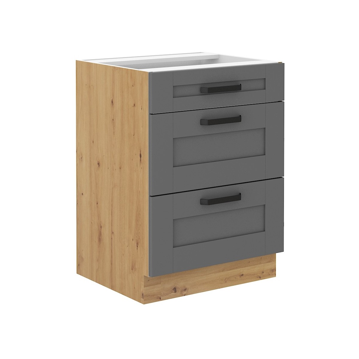 Szafka kuchenna dolna 60 cm LUNA 60D 3S BB DGAR mat