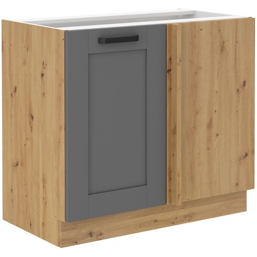Szafka kuchenna dolna narożna dostawna 105 cm LUNA 105DN 1F BB DGAR mat