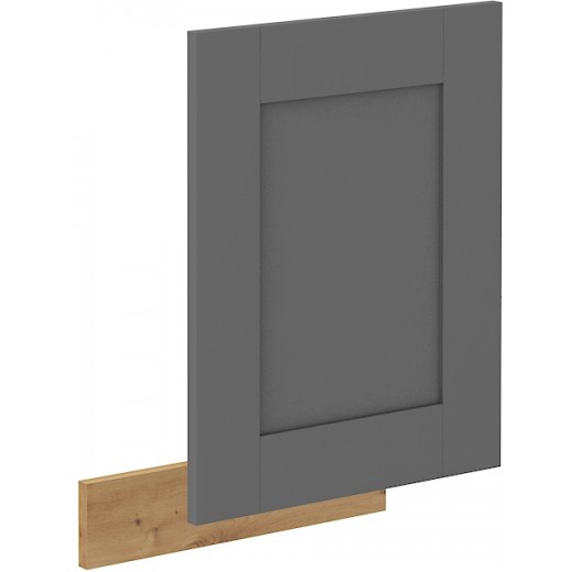 Front kuchenny dolny do zmywarki 45 cm LUNA ZM szary dąb artisan mat