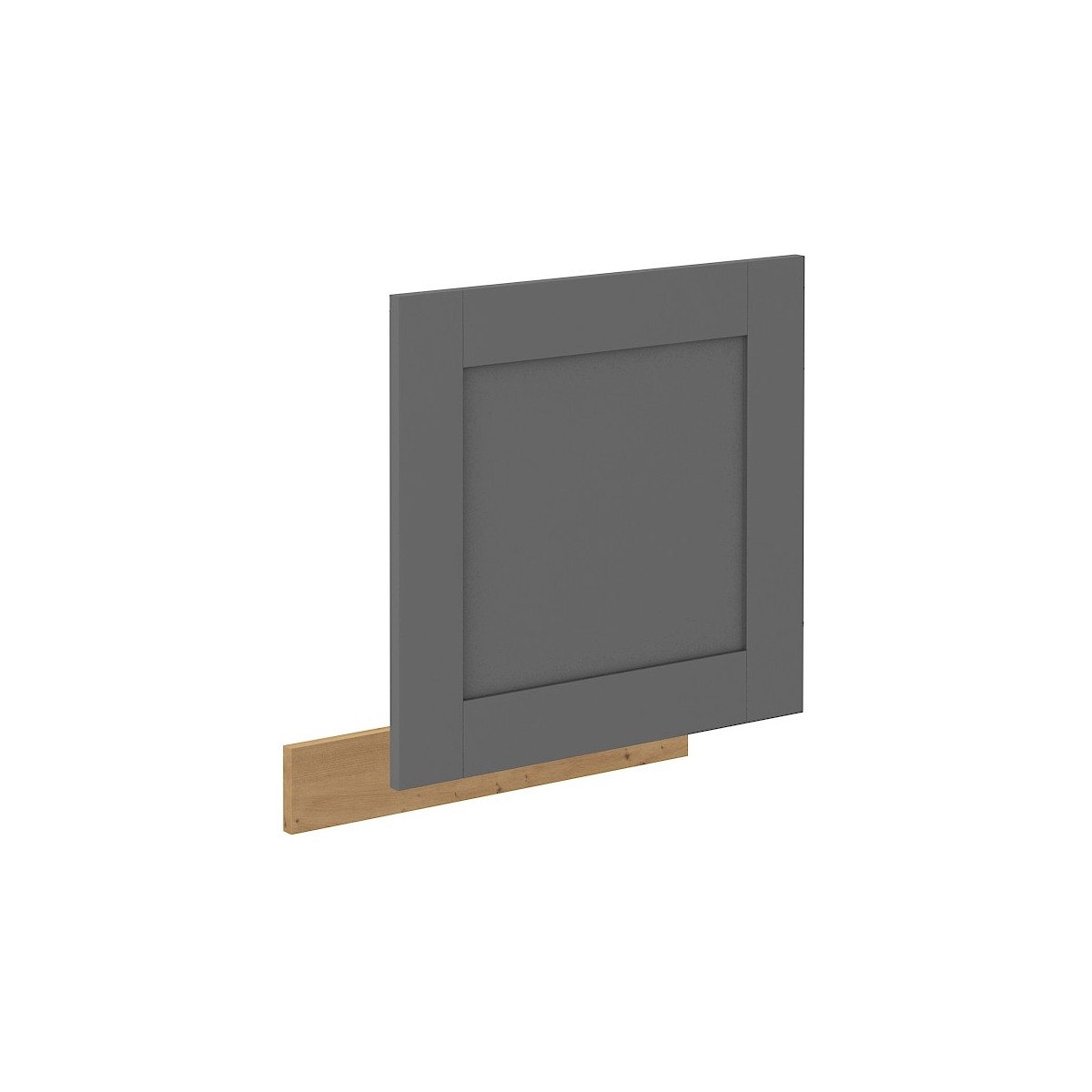 Front kuchenny dolny do zmywarki 60 cm LUNA ZM szary dąb artisan mat